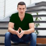Collar Solid T-Shirt