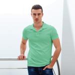 Collar Solid T-Shirt