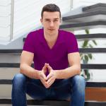 Collar Solid T-Shirt