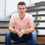 Collar Solid T-Shirt