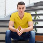 Collar Solid T-Shirt