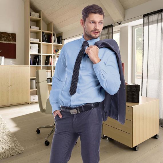 Solo Formali Oxford Shirts - Cotton Rich Plain Weave